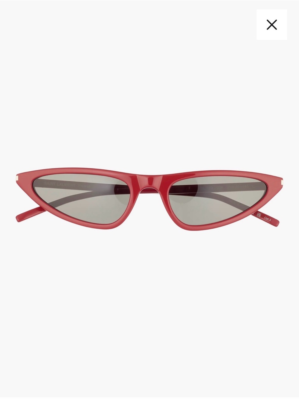 Saint Laurent Red Cat-Eye Sunglasses - Women Accessories